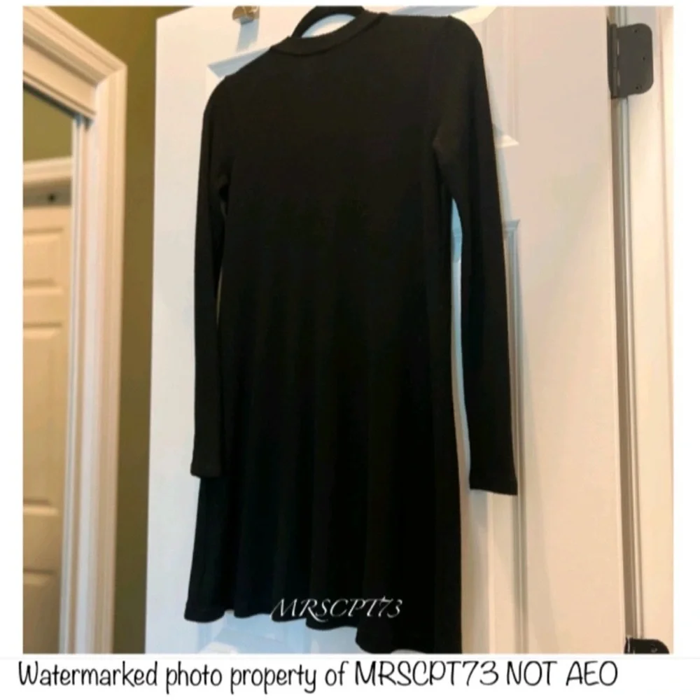 3/$19 American Eagle Soft N Sexy Plush ribbed keyhole long sleeve Tunic blouse - Picture 6 of 13